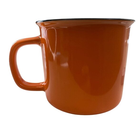 Bulleit Frontier Whiskey Advertising Ceramic Coffee Tea Mug Cup Orange - Picture 2 of 5